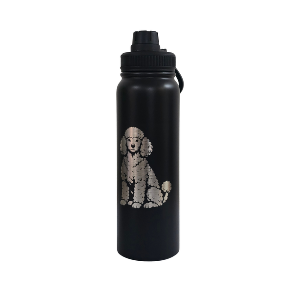 Stainless Steel Water Bottle - 750ml - Poodle