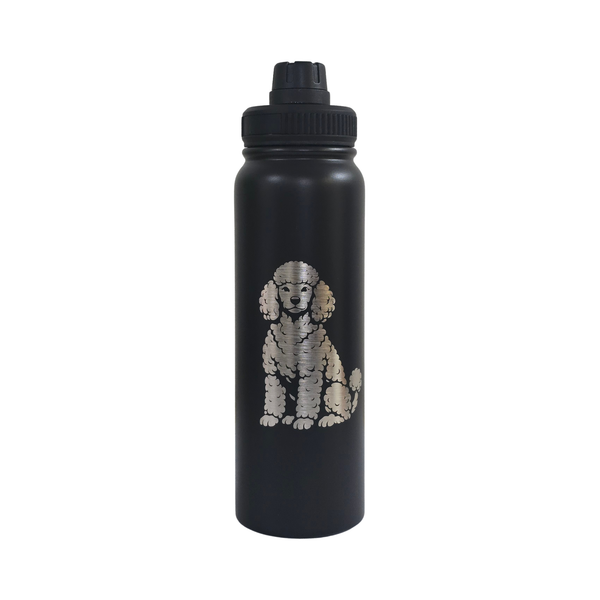 Stainless Steel Water Bottle - 750ml - Poodle