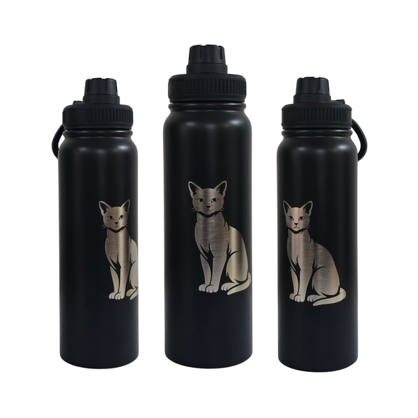 Stainless Steel Water Bottle - 750ml - Russian Blue