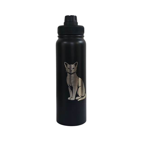 Stainless Steel Water Bottle - 750ml - Russian Blue