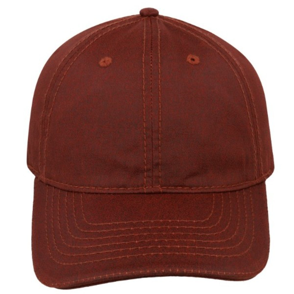 Washed Oil Skin 6P Cap