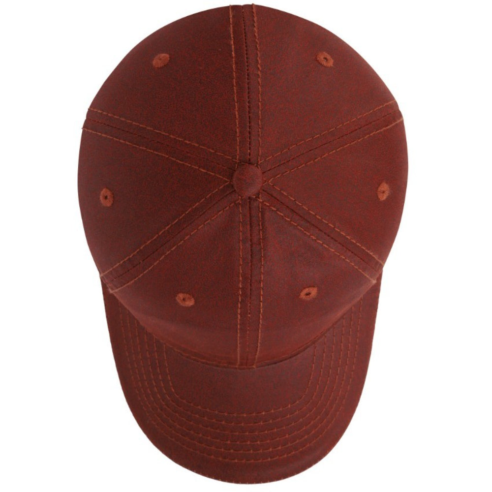 Washed Oil Skin 6P Cap