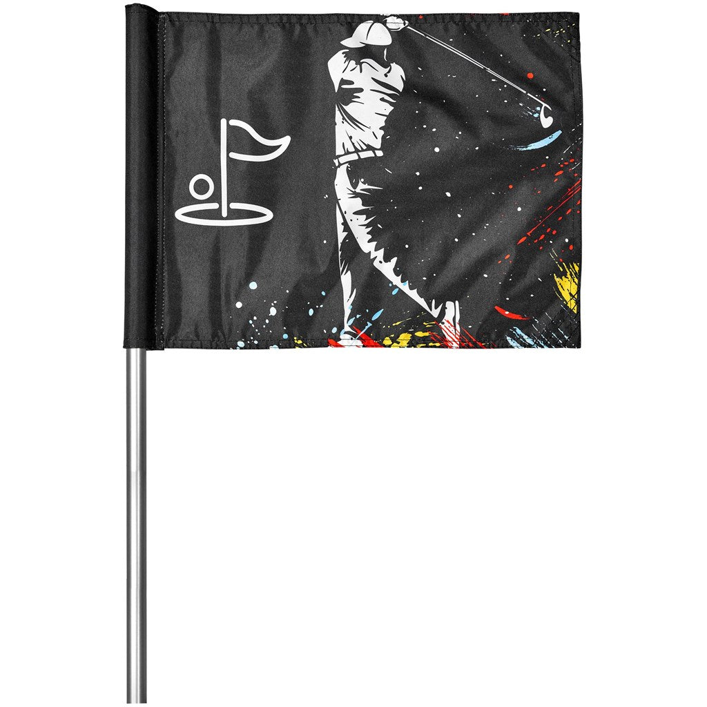 Hoppla Tournament Golf Flag Solid White