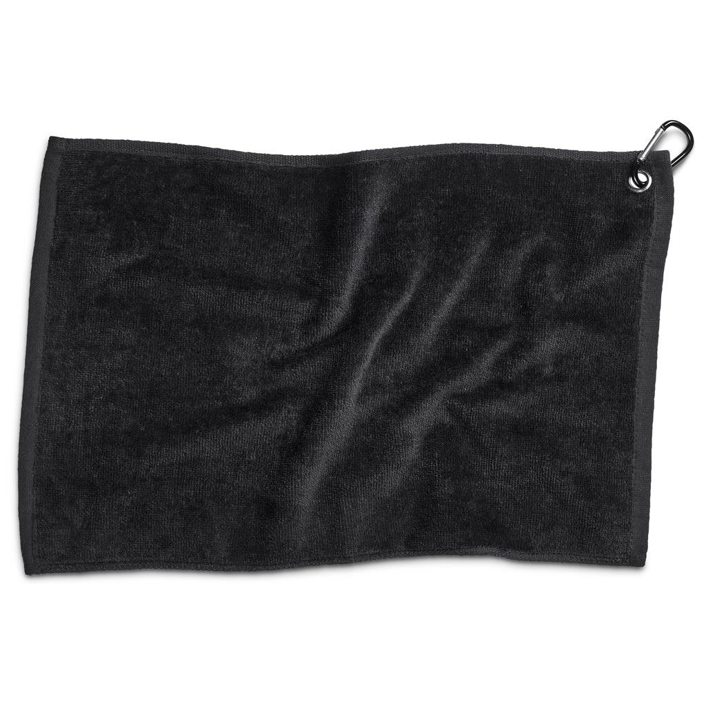 Altitude Fairway Cotton Golf Towel Black