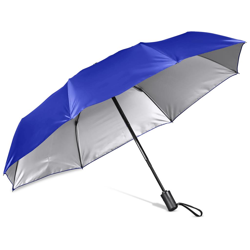 Altitude Fairhaven UV50 Auto-Open Compact Umbrella - Blue
