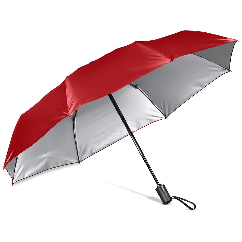 Altitude Fairhaven UV50 Auto-Open Compact Umbrella - Red