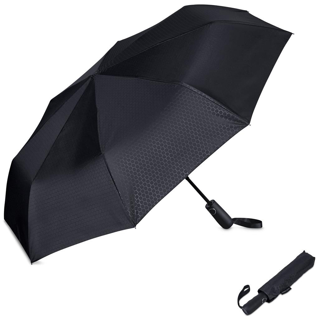 Alex Varga Altura Auto-Open Compact Umbrella - Black
