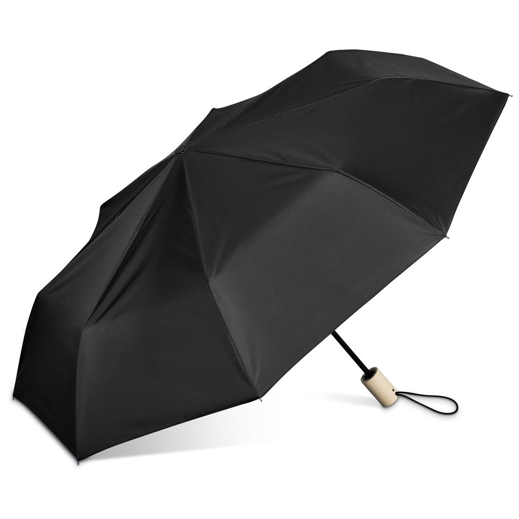 Okiyo Ameno Recycled PET Auto-Open Compact Umbrella - Black
