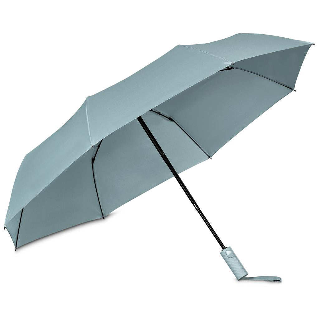 Serendipio Milestone Auto-Open Compact Umbrella - Dusty Teal