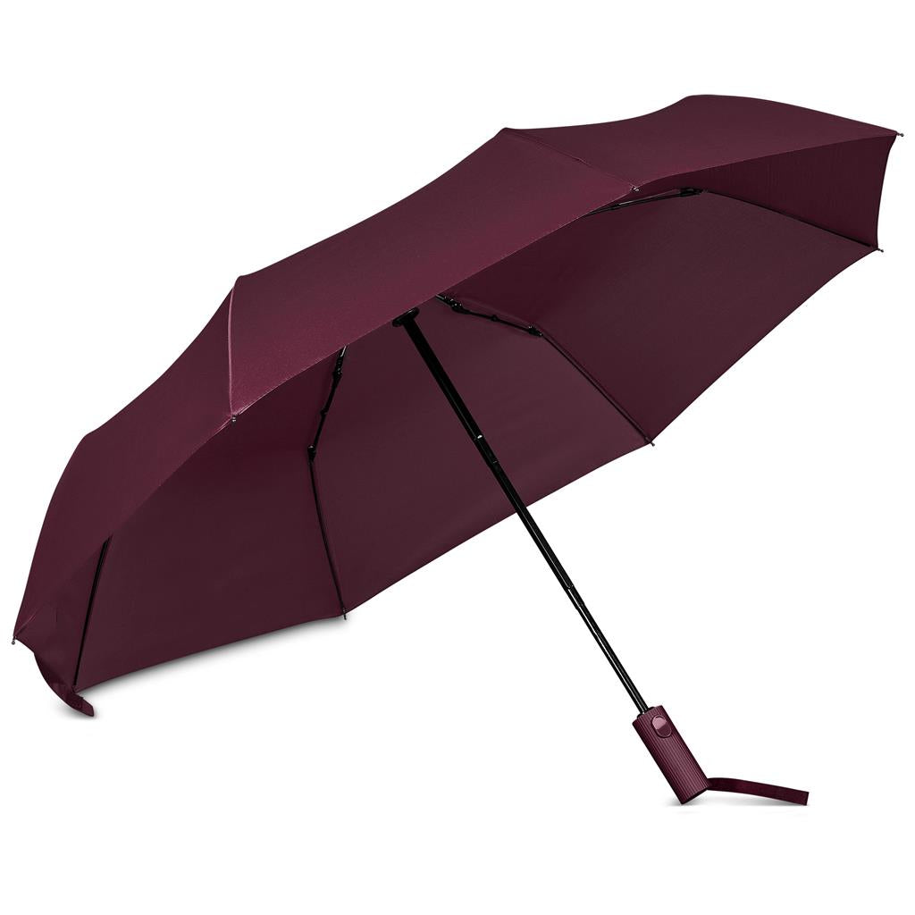 Serendipio Milestone Auto-Open Compact Umbrella - Maroon